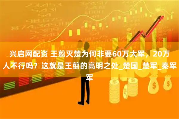 兴启网配资 王翦灭楚为何非要60万大军，20万人不行吗？这就是王翦的高明之处_楚国_楚军_秦军